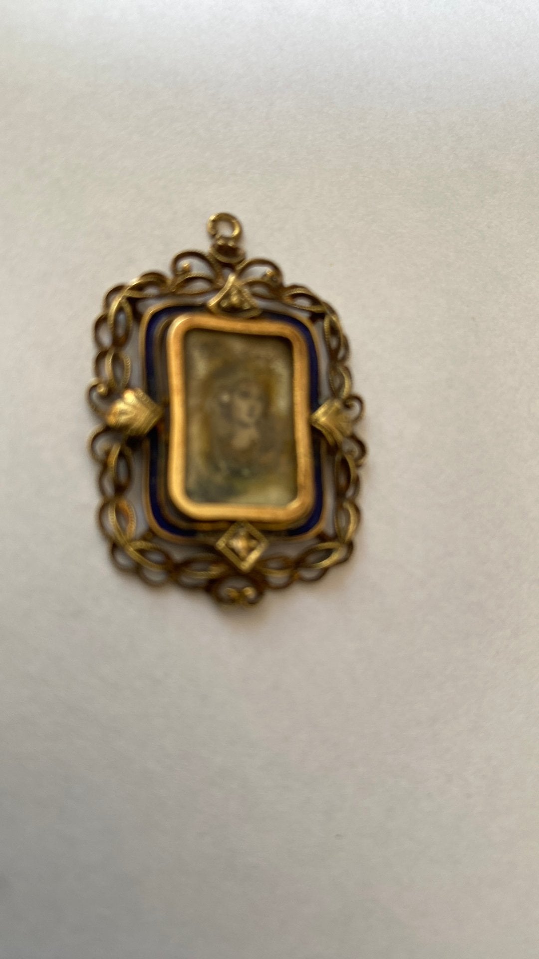 Franse art nouveau hanger goud, Ophalen of Verzenden, Zo goed als nieuw, Goud