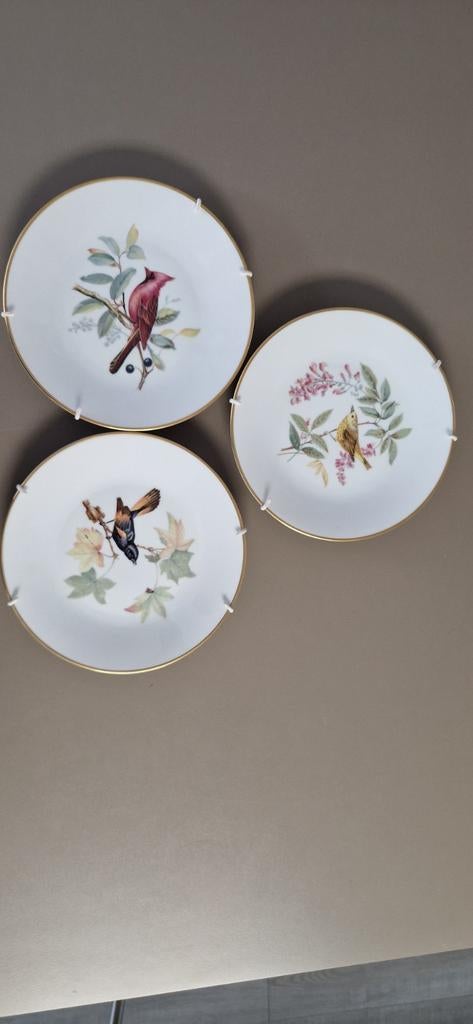 Set van 3 Lorenz Hutschenreuther Audubon porseleinen borden, Ophalen