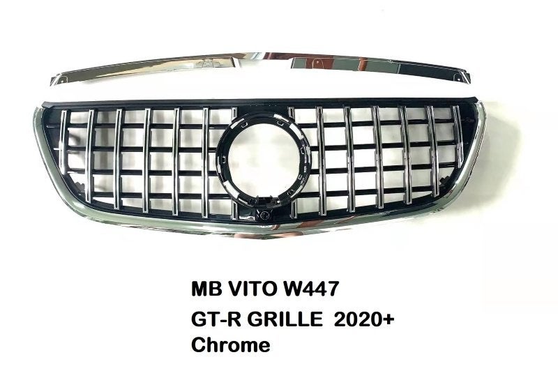 Grille geschikt voor VITO W447 | GT-R Style Chrome | 14-24 |, Ophalen of Verzenden