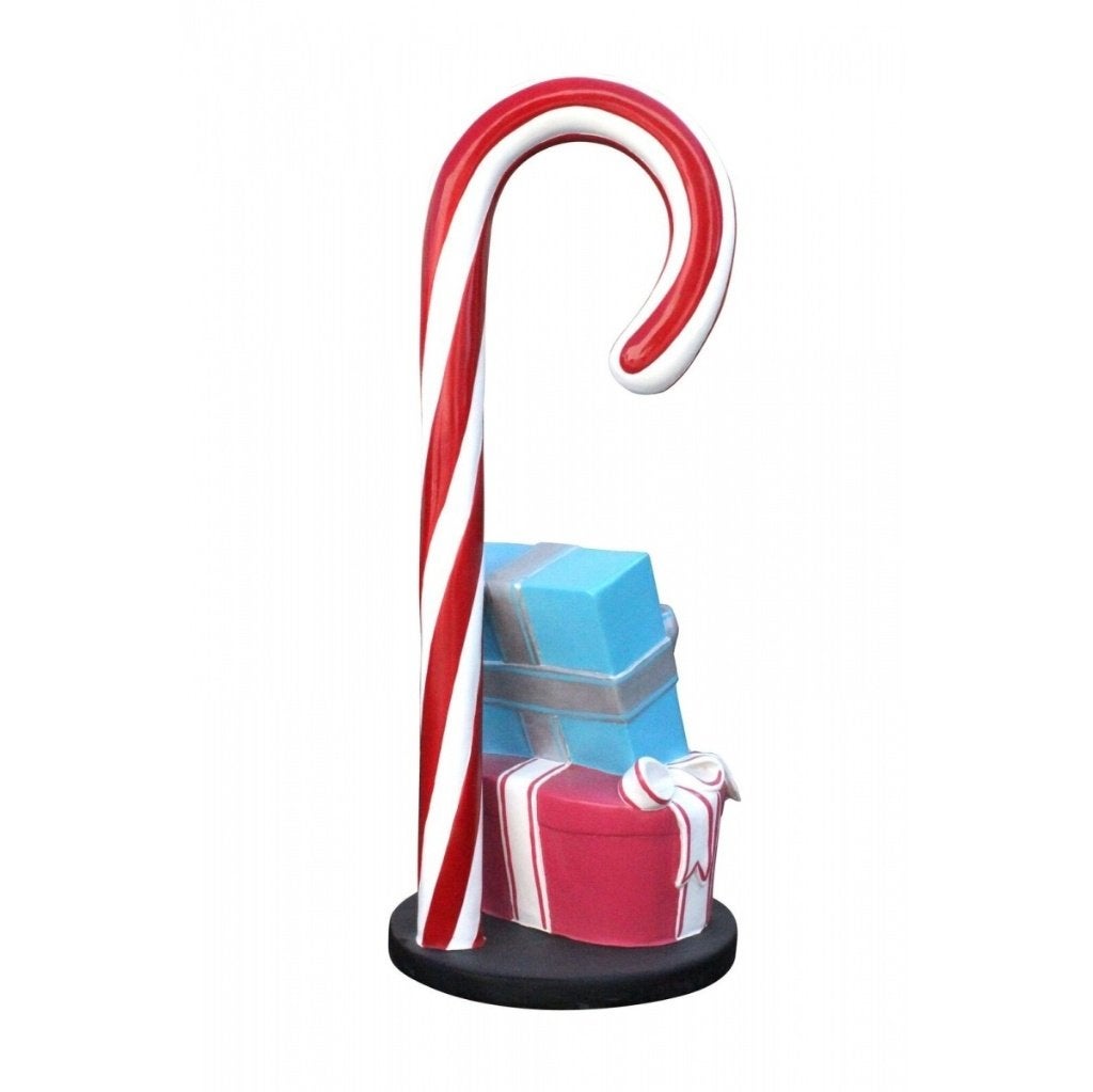 Candy cane beeld with giftboxes Hoogte 140 cm, Ophalen, HorecaBeelden, Nieuw, HorecaBeelden
