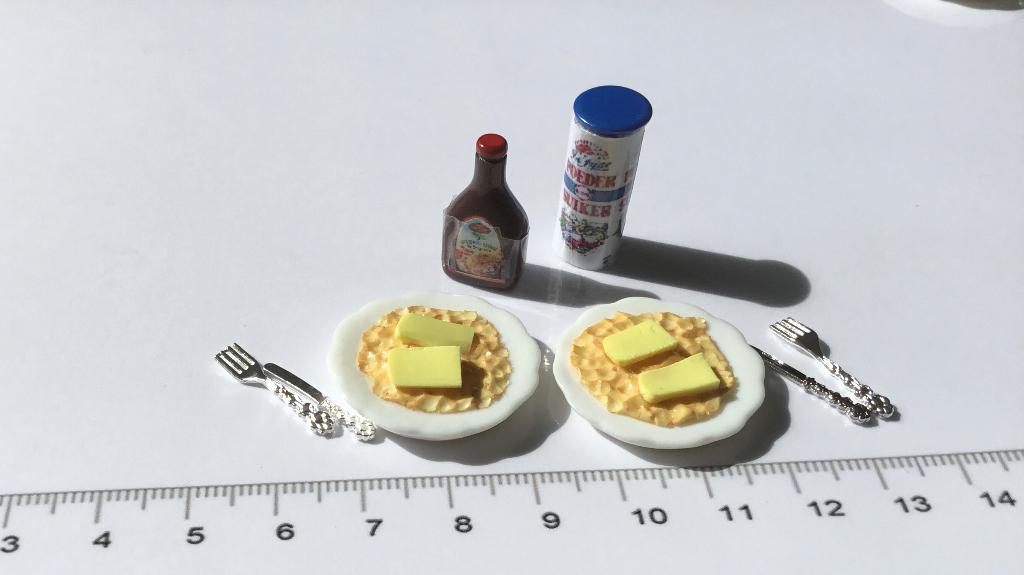 Poppenhuis miniaturen pannenkoeken 115, Ophalen of Verzenden, Nieuw, Poppenhuis