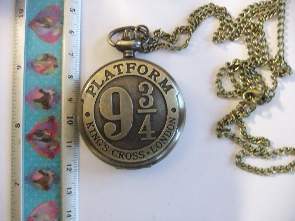 metalen zakhorloge Harry Potter platform 9  3/4 aan ketting, Verzenden