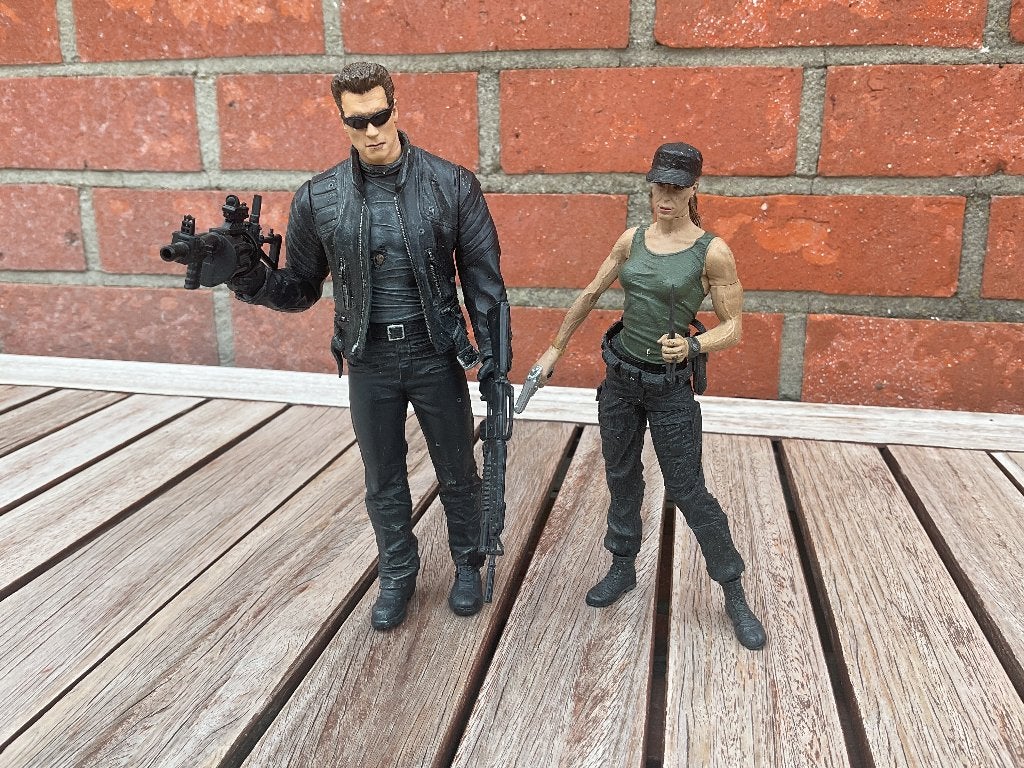 2 herstelde terminator figuren, Verzamelen, Ophalen of Verzenden, Zo goed als nieuw, Actiefiguur of Pop