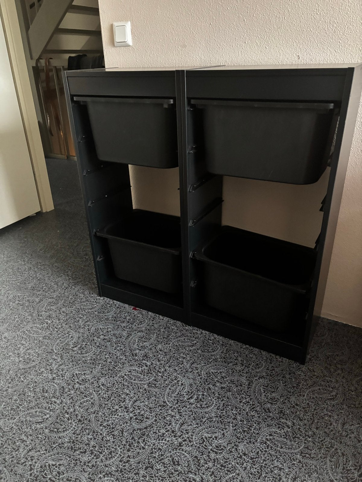 IKEA Trofast opbergkast met bakken, zwart, Ophalen, Gebruikt, Kast