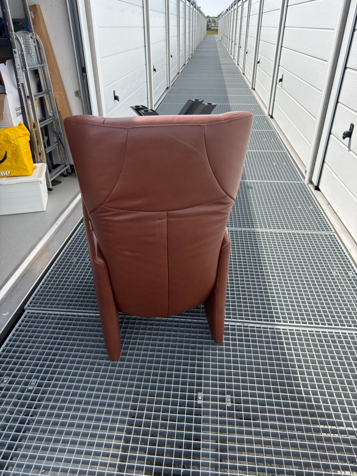 Lounge stoel, Huis en Inrichting, Fauteuils, Ophalen, Minder dan 75 cm, Leer, Zo goed als nieuw