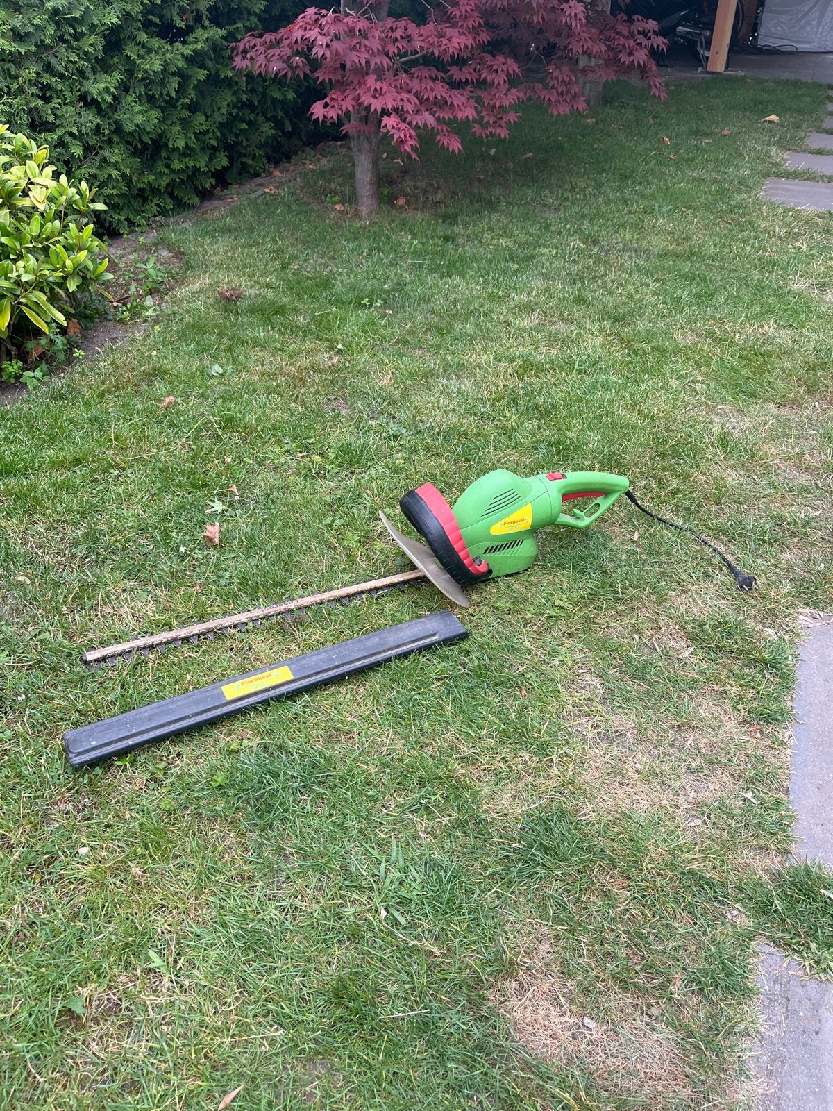 Florabest elektrische heggenschaar met snoer, Ophalen, Gebruikt, Elektrisch