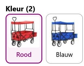 Bolderkar opvouwbaar inklapbaar rood blauw GRATIS VERZENDING, Caravans en Kamperen, Verzenden, Nieuw, Nvt, Nvt