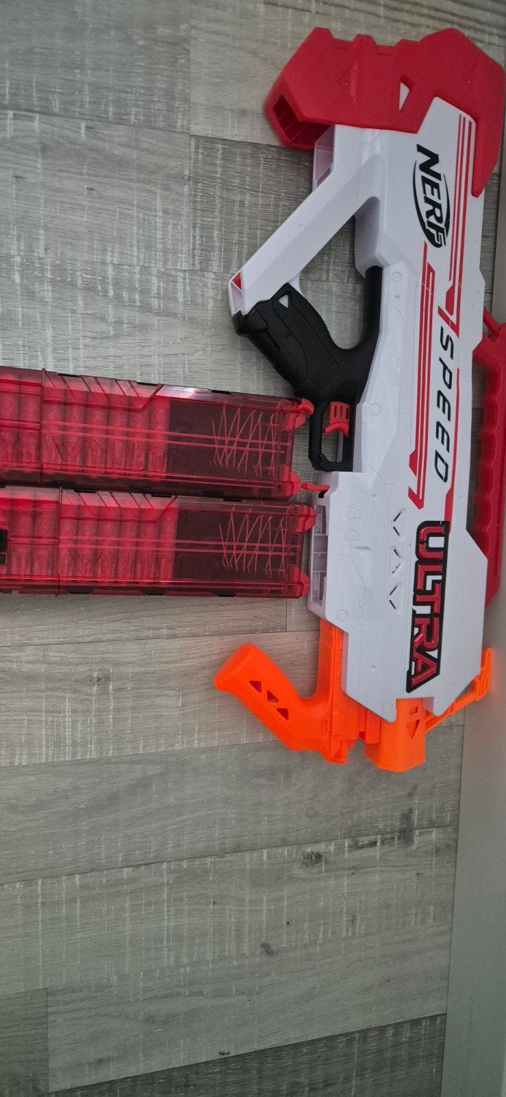 Nerf Ultra Speed Blaster met magazijnen, Ophalen of Verzenden, Zo goed als nieuw