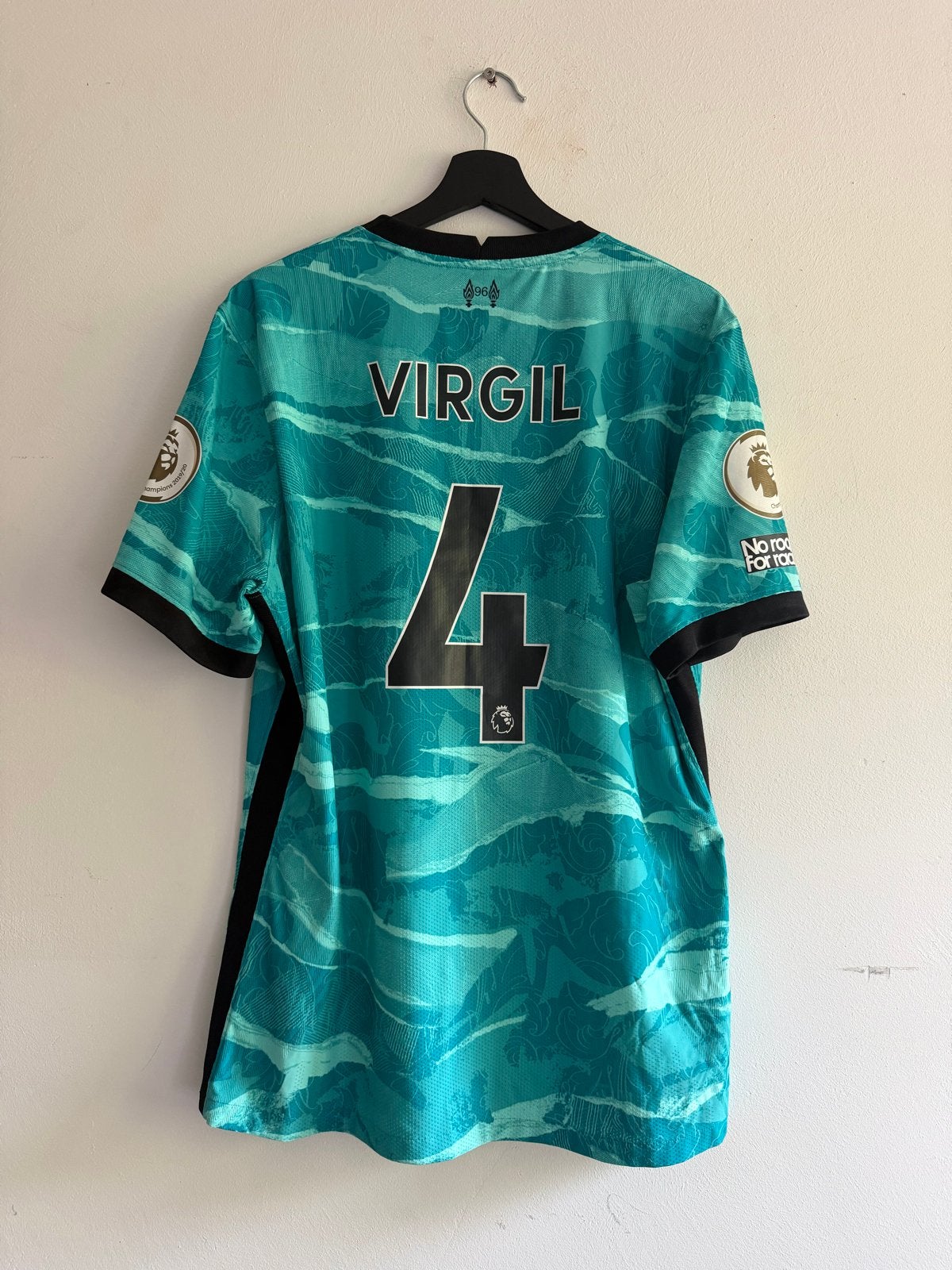 Matchworn Virgil van Dijk Liverpool uitshirt, Maat XL, Ophalen of Verzenden, Gebruikt, Shirt