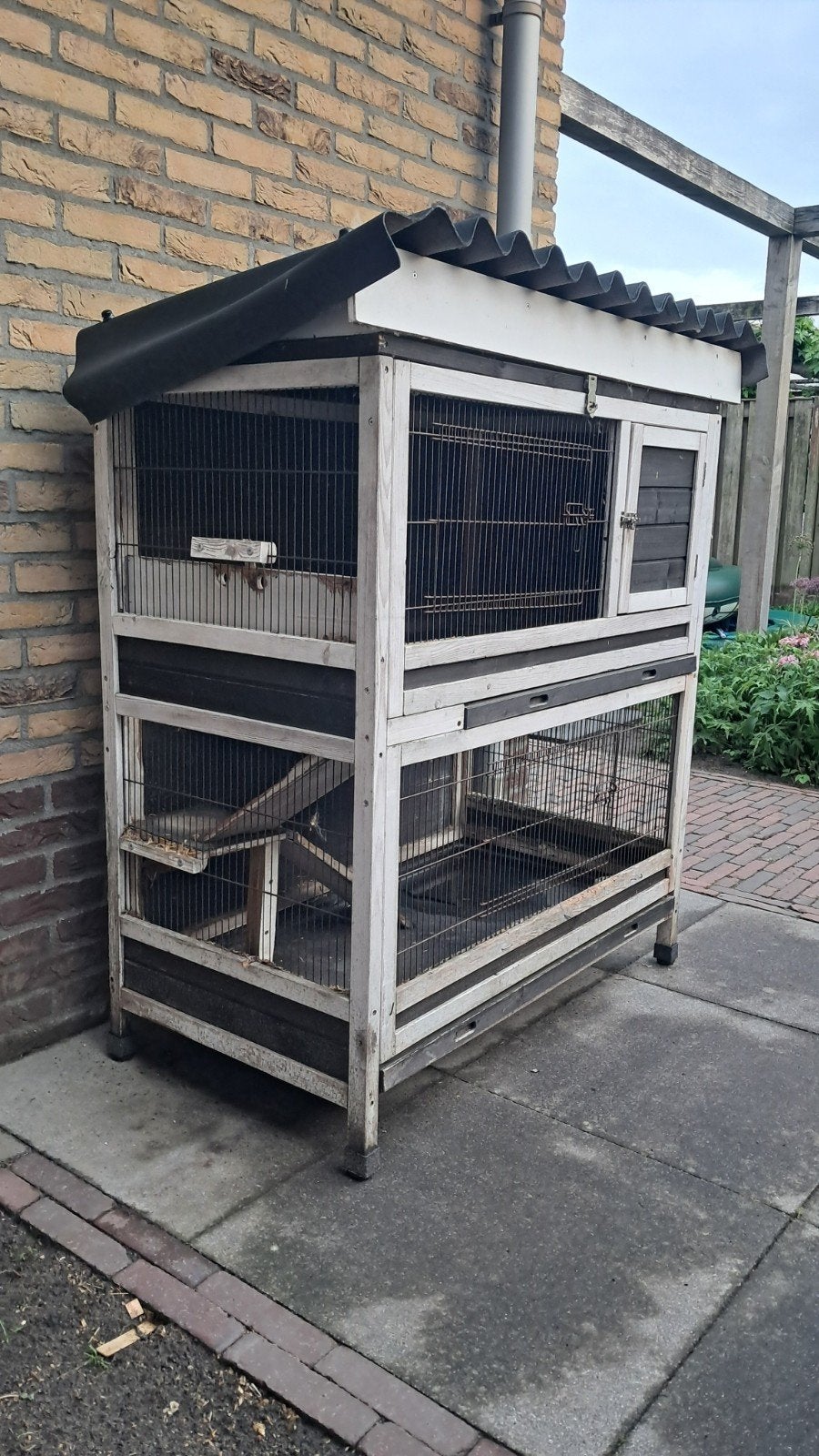 Konijnenhok (gebruikt), Dieren en Toebehoren, Knaagdieren en Konijnen | Hokken en Kooien, Ophalen, Gebruikt, Hok, 90 cm of meer