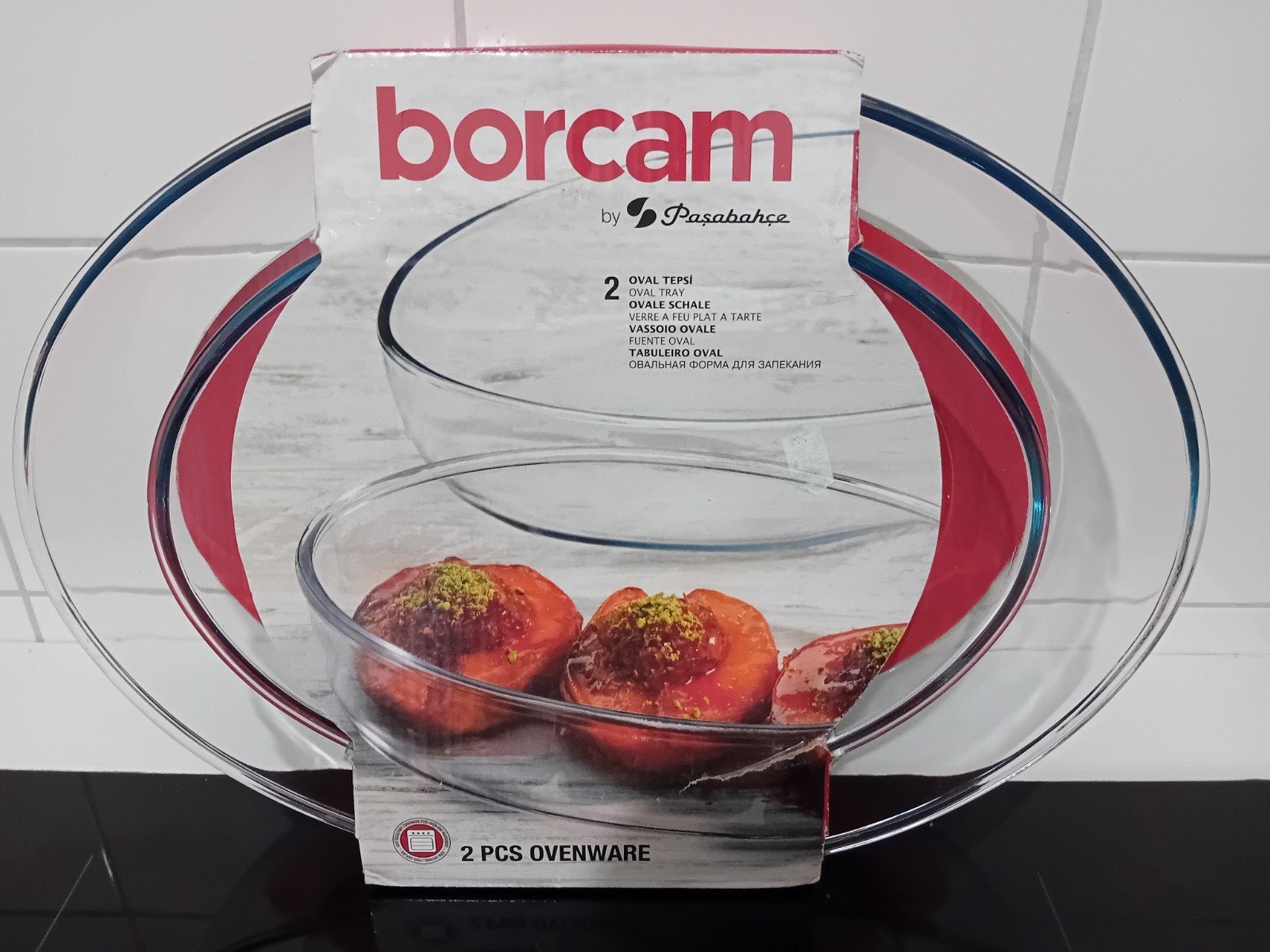 Borcam Pasabahce Glazen 2 delig. Ovenschaal/Ovenschotels, Ophalen