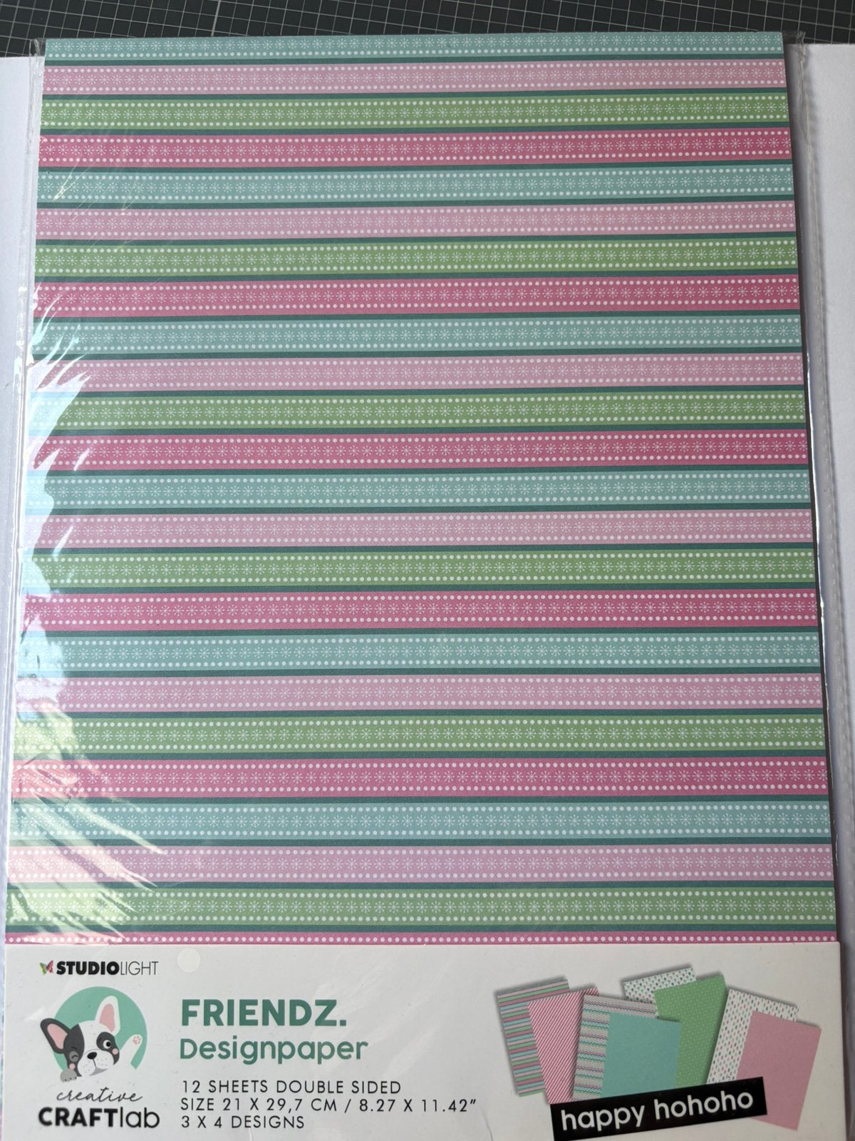 Craftlab a4 design papier happy hohoho, Ophalen of Verzenden, Zo goed als nieuw, Overige thema's