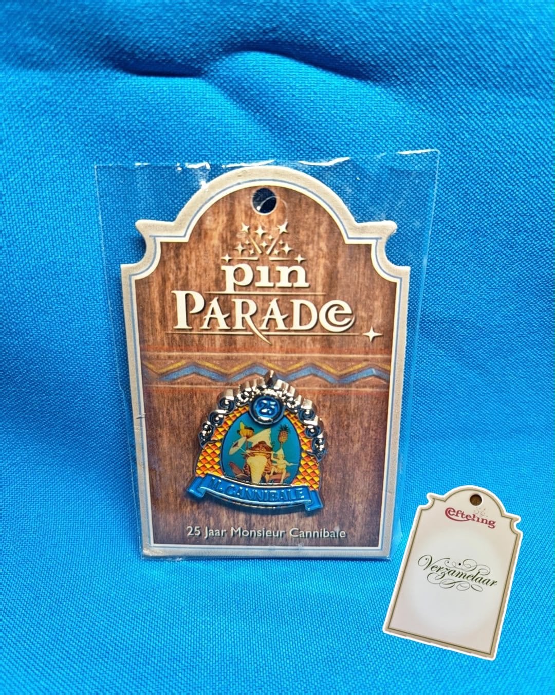 Efteling jubileum pin Mon. Cannibale 25 jaar nieuw!, Ophalen of Verzenden, Nieuw, Button of Speldje