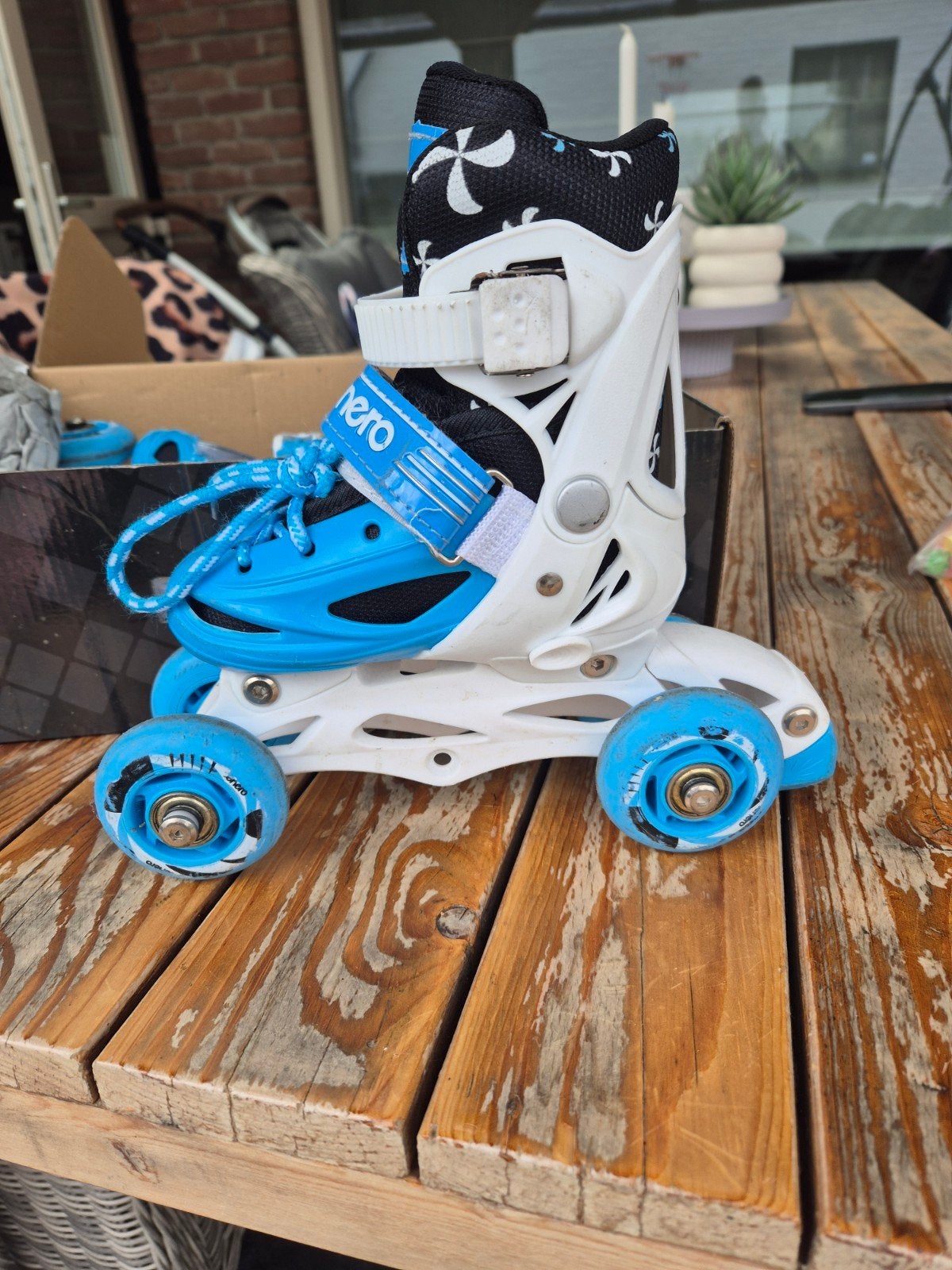 Verstelbare rolschaatsen/skeelers voor kinderen - Blauw, Ophalen, Verstelbaar, Kinderen, Zo goed als nieuw