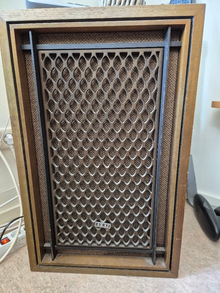 AKAI SW-155 Vintage Luidsprekers, Gebruikt, Speakerset, Minder dan 60 watt, Ophalen