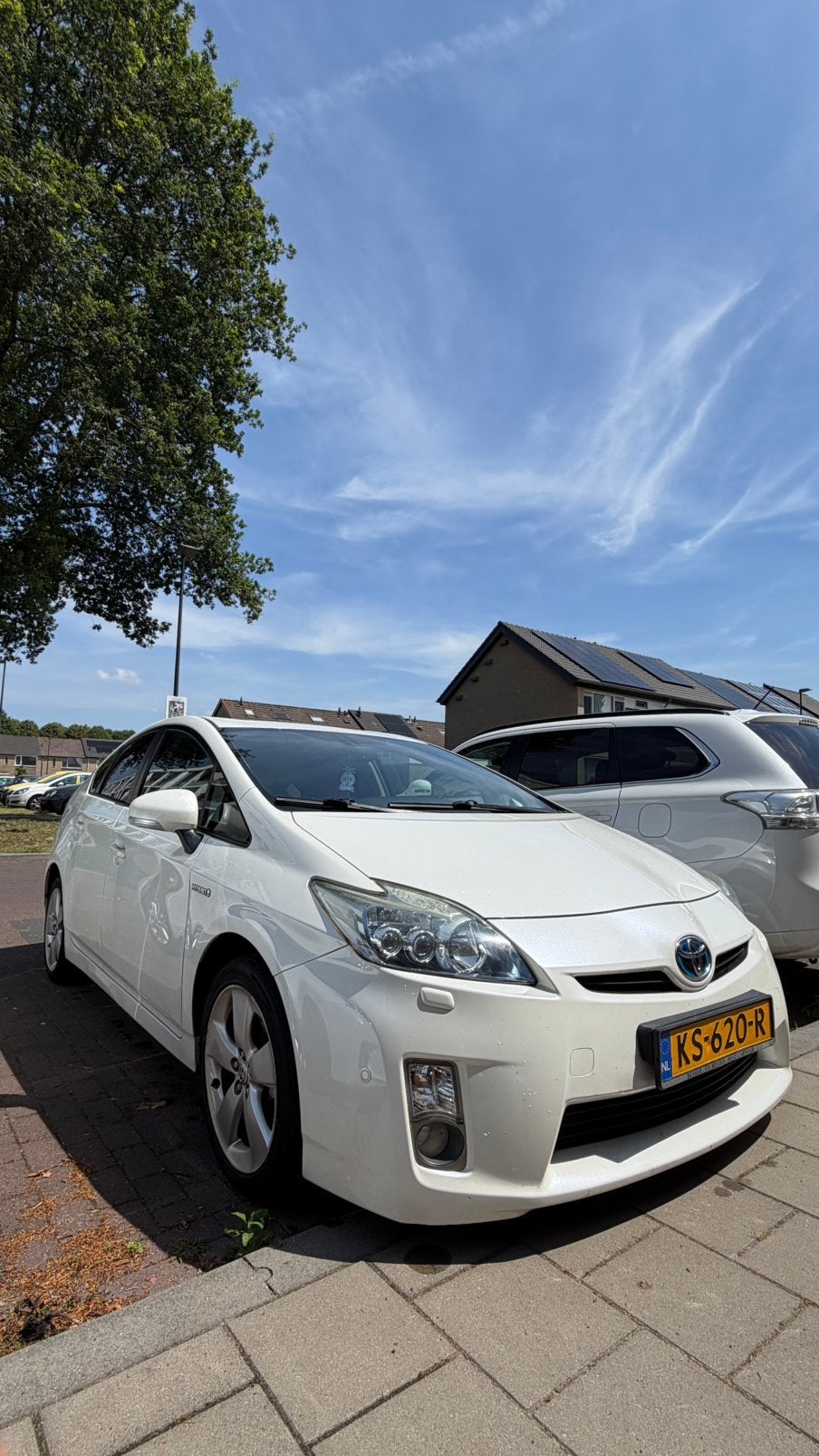 Toyota Prius 1.8 Full Hybrid 136PK Aut 2011 Wit, Auto's, Toyota, 1345 kg, 4 cilinders, Wit, Prius