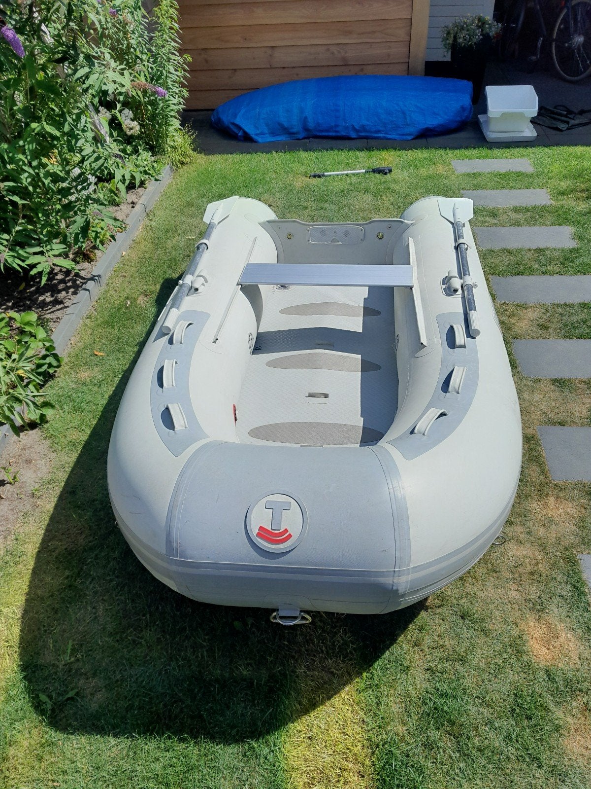 rubberboot met buitenboordmotor, Watersport en Boten, Rubberboten, Ophalen
