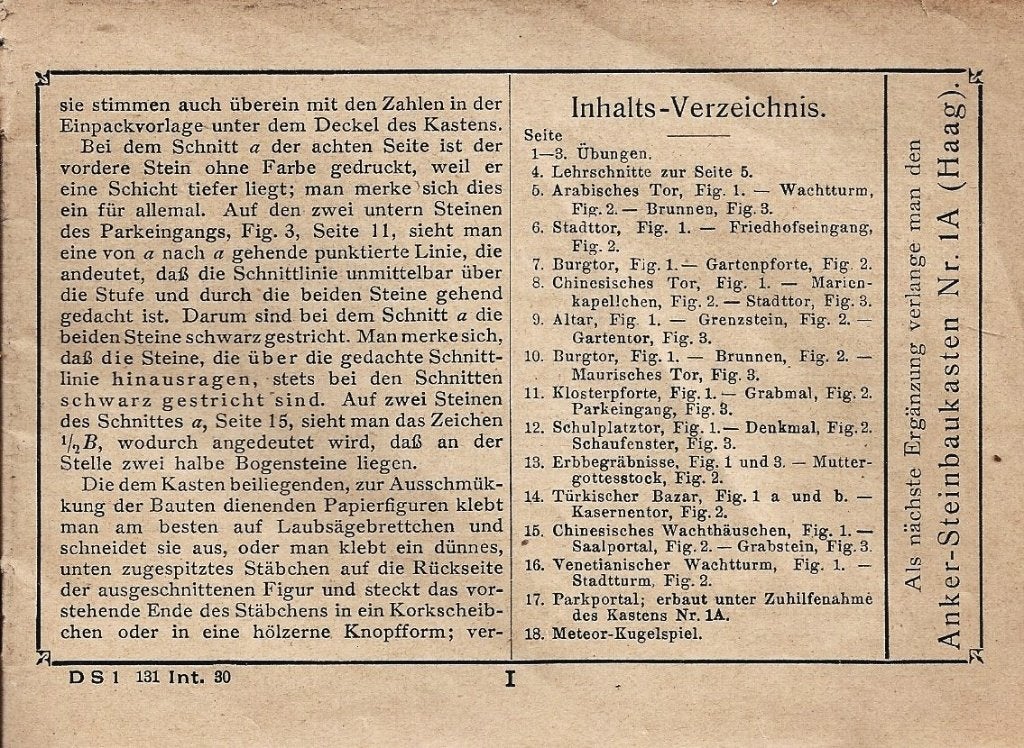 Richters - Anker bouwstenen voorbeelden (2), Antiek en Kunst, Antiek | Speelgoed, Ophalen of Verzenden
