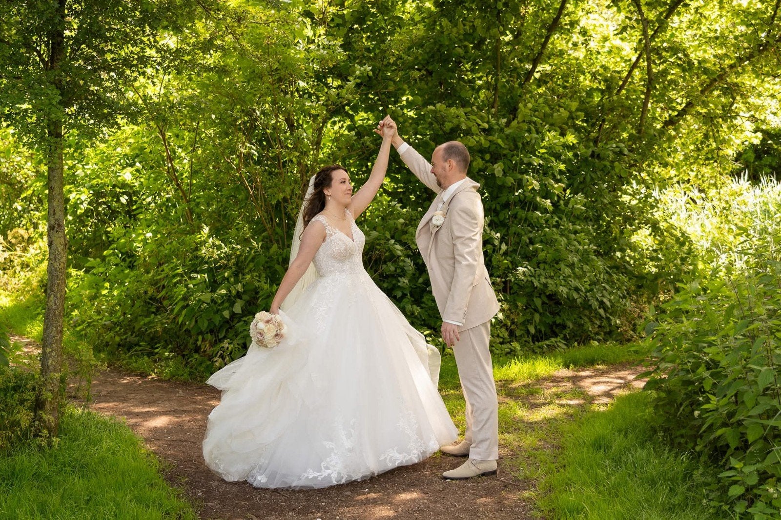 Trouwjurk Pronovias Tunya, Ophalen, Trouwjurk, Wit, Pronovias