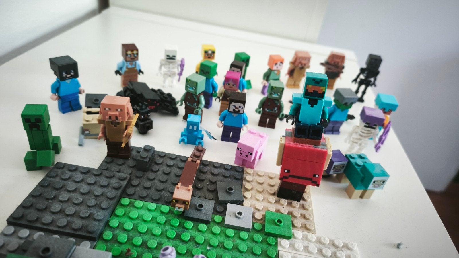 Grote collectie LEGO Minecraft sets en figuren, Ophalen, Gebruikt