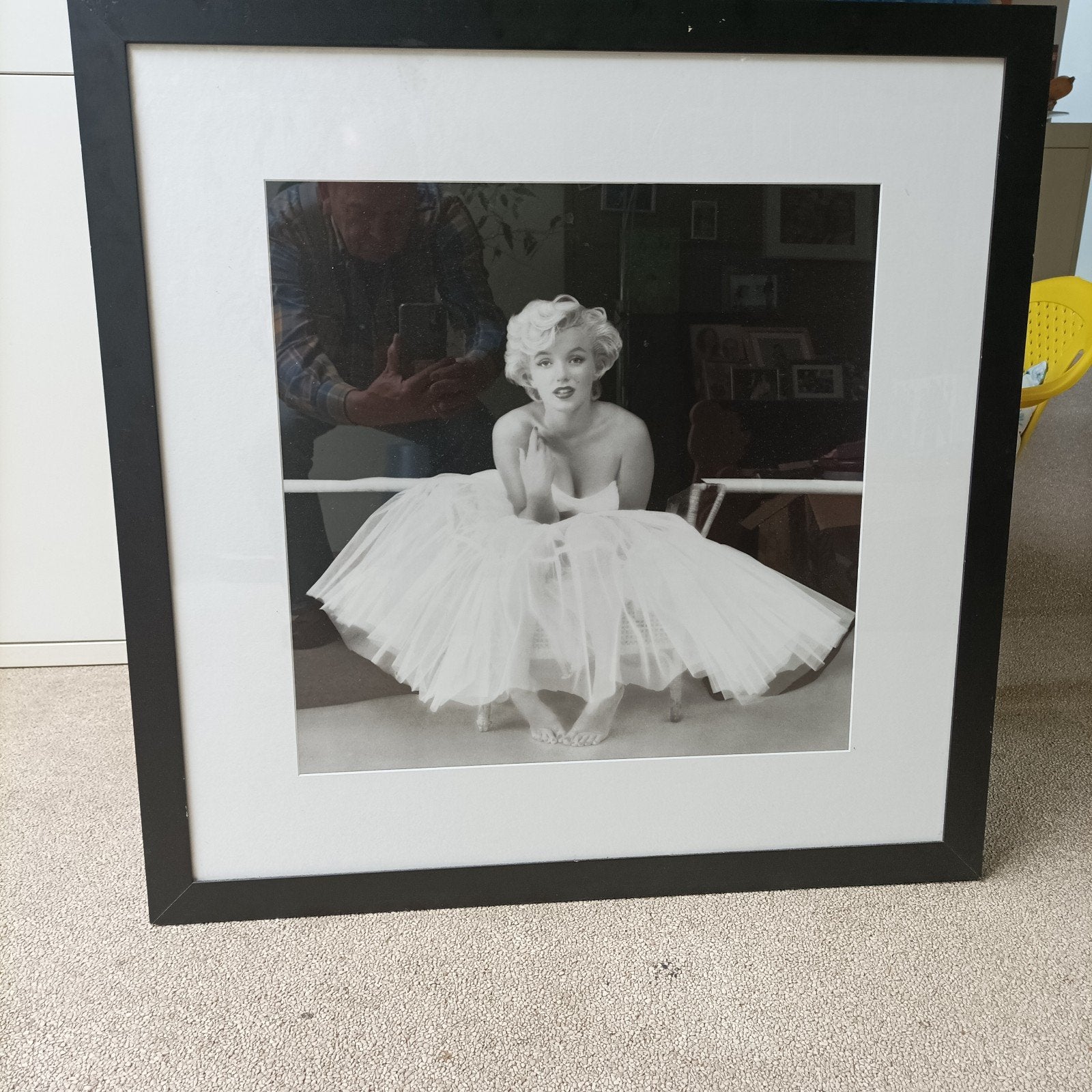 Marilyn Monroe ballerina foto in lijst, Ophalen