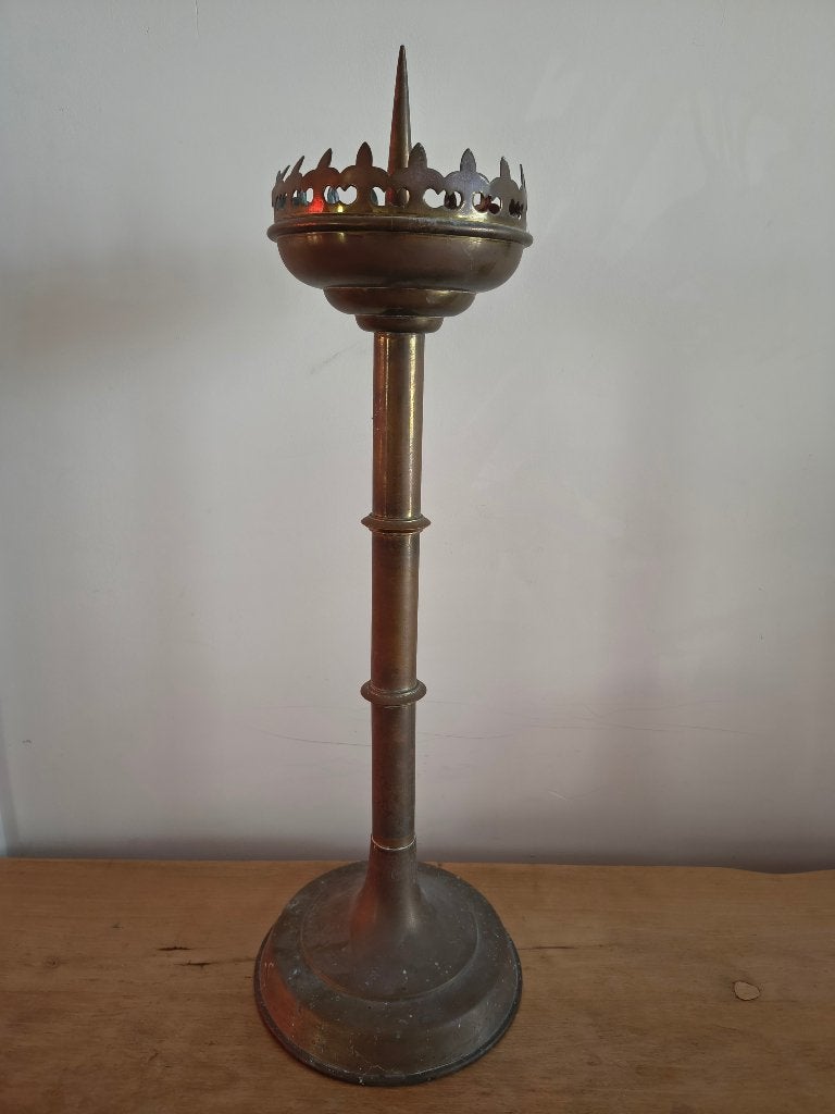 Messing kerkkandelaar, Antiek en Kunst, Ophalen of Verzenden, Koper of Brons