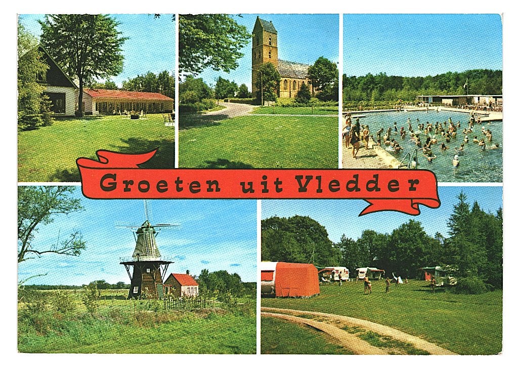 38471	Vledder	Drenthe	_Nette oude kaart Onbeschreven, Ophalen of Verzenden, 1960 tot 1980, Ongelopen, Drenthe