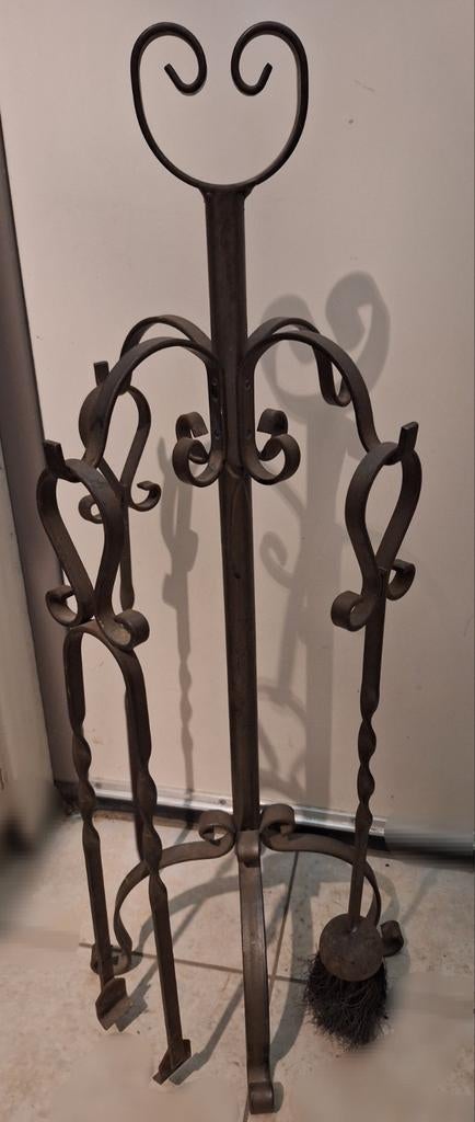 Open haard kachel spullen pook haardset, Huis en Inrichting, Haarden, Ophalen of Verzenden, Gebruikt, Vrijstaande haard, Houthaard