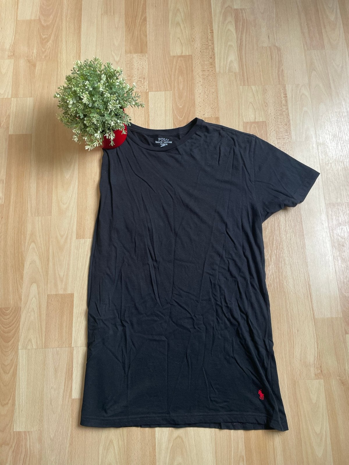 Polo Ralph Lauren T-shirt Zwart Slim Fit XL, Verzenden, Gedragen, Maat 56/58 (XL), Zwart