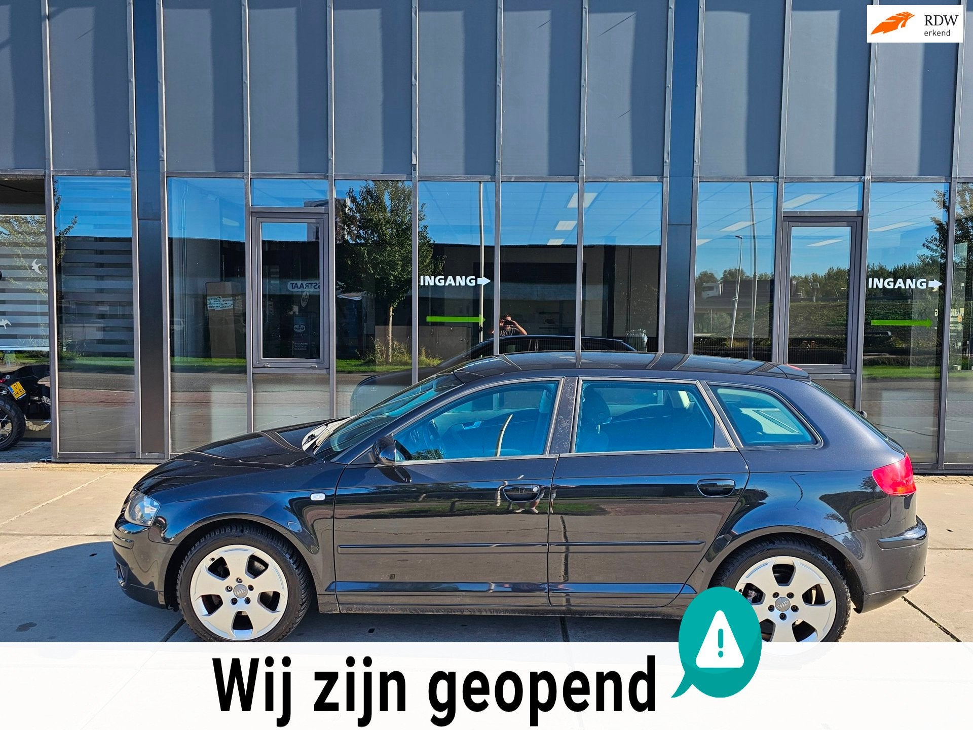 Audi A3 Sportback 2.0 FSI Attraction - Clima - Electr Ramen, Voorwielaandrijving, Stof, Gebruikt, Zwart