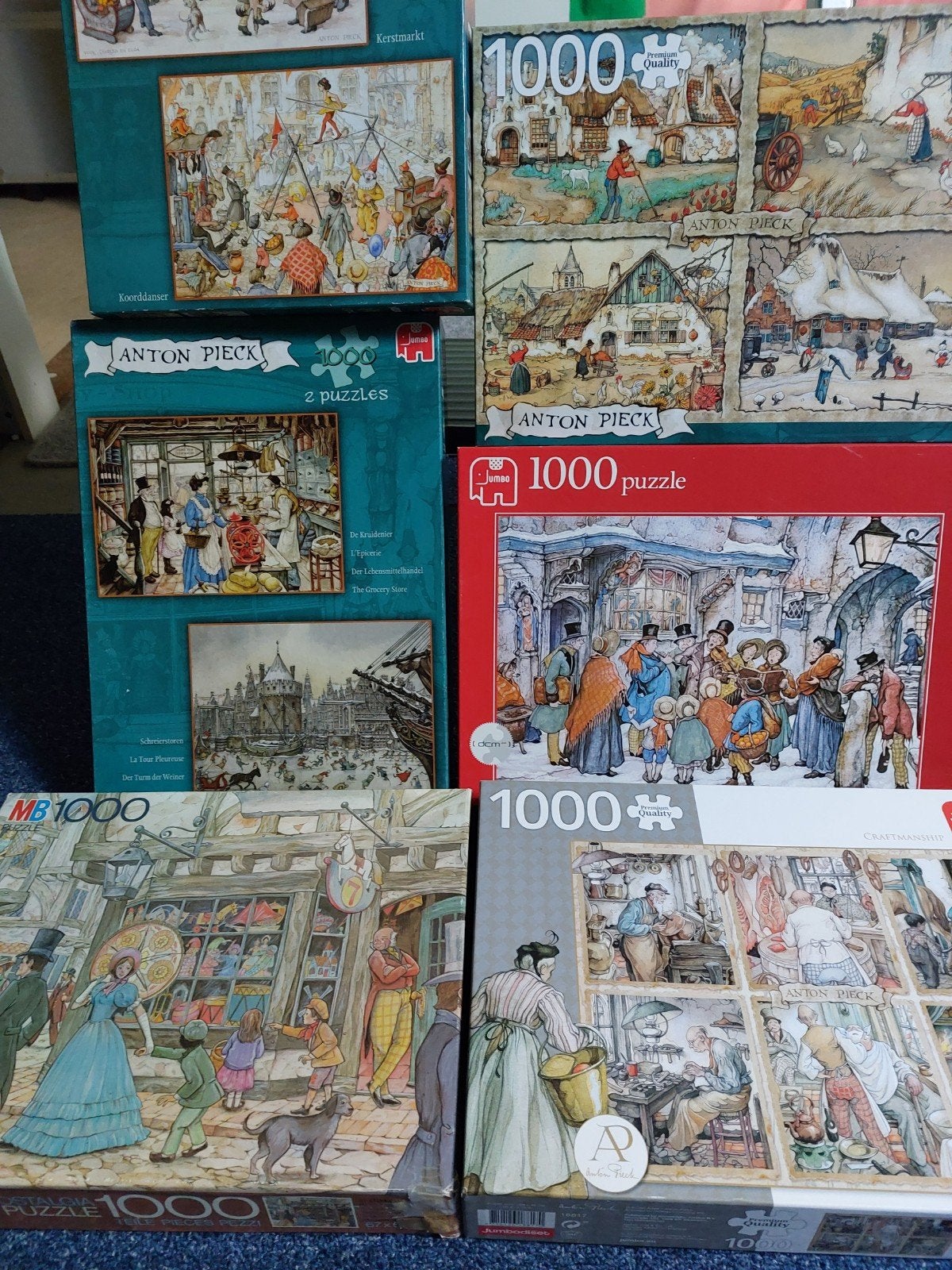 anton pieck puzzels 4euro en 6 euro, Ophalen of Verzenden