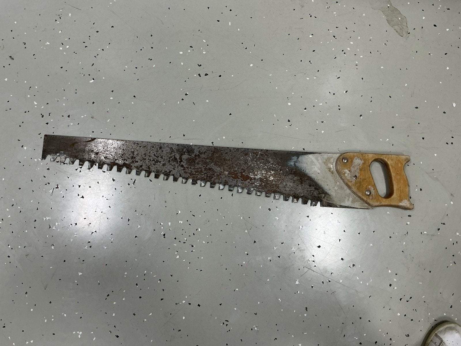 Oude handzaag - Antieke zaag - steenzaag, Ophalen, Gebruikt, Overige typen, 30 tot 70 mm