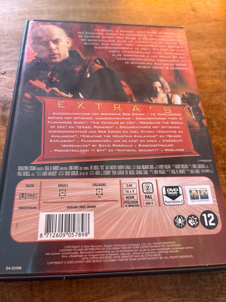 xXx DVD met Vin Diesel - Actiethriller, Vanaf 12 jaar, Verzenden, Gebruikt, Actiethriller