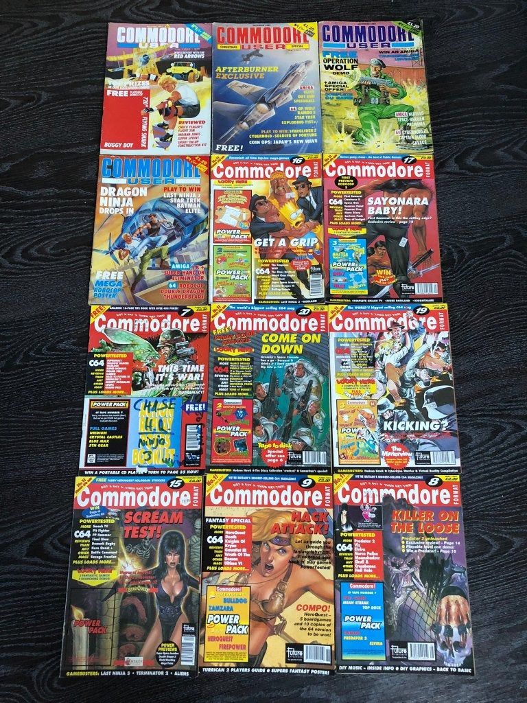 Partij Vintage Commodore Format Magazines, Computers en Software, Ophalen of Verzenden, Commodore