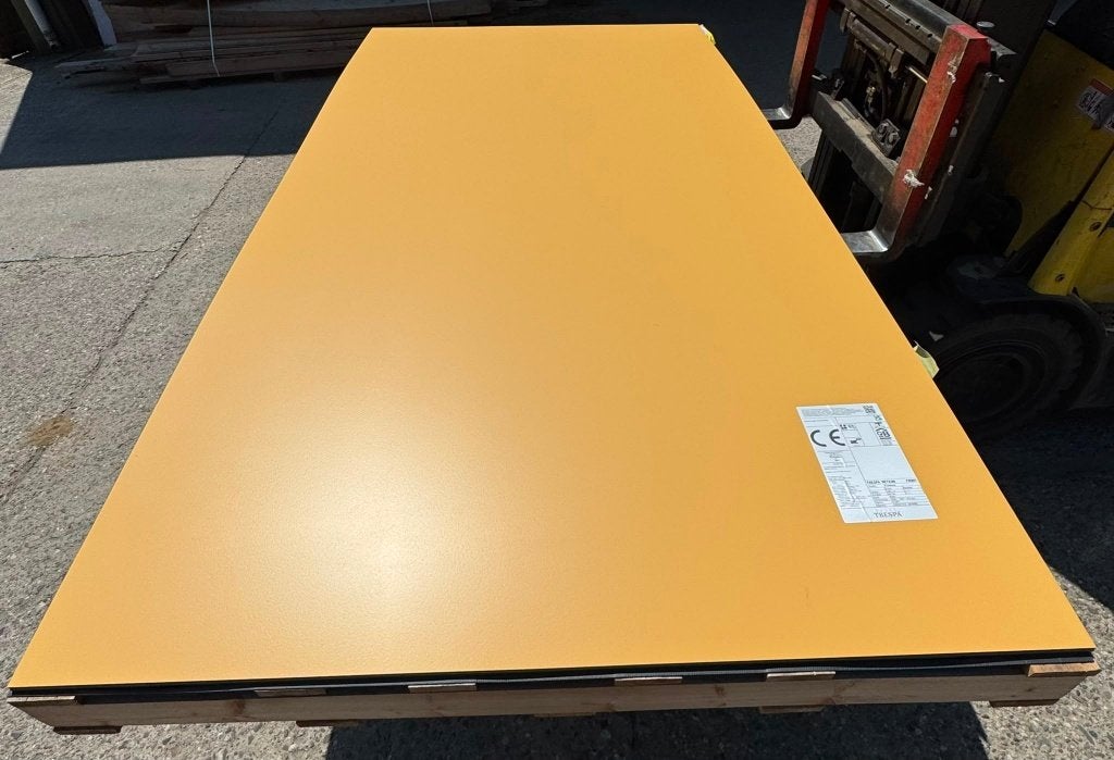 Trespa Meteon 6mm 305x153 Sun Yellow, Ophalen, Nieuw, 250 cm of meer, Overige typen