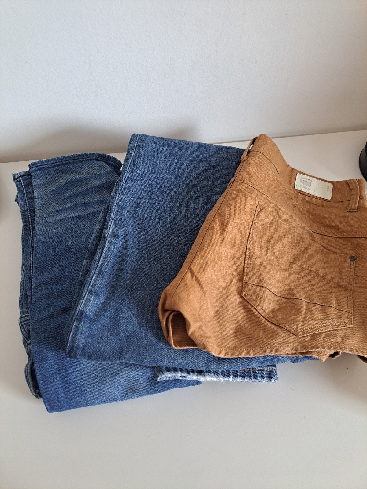 2 pairs jeans + short, cotton, G-Star & Scotch Soda, Blauw, Ophalen of Verzenden, G-STAR RAW, W27 (confectie 34) of kleiner