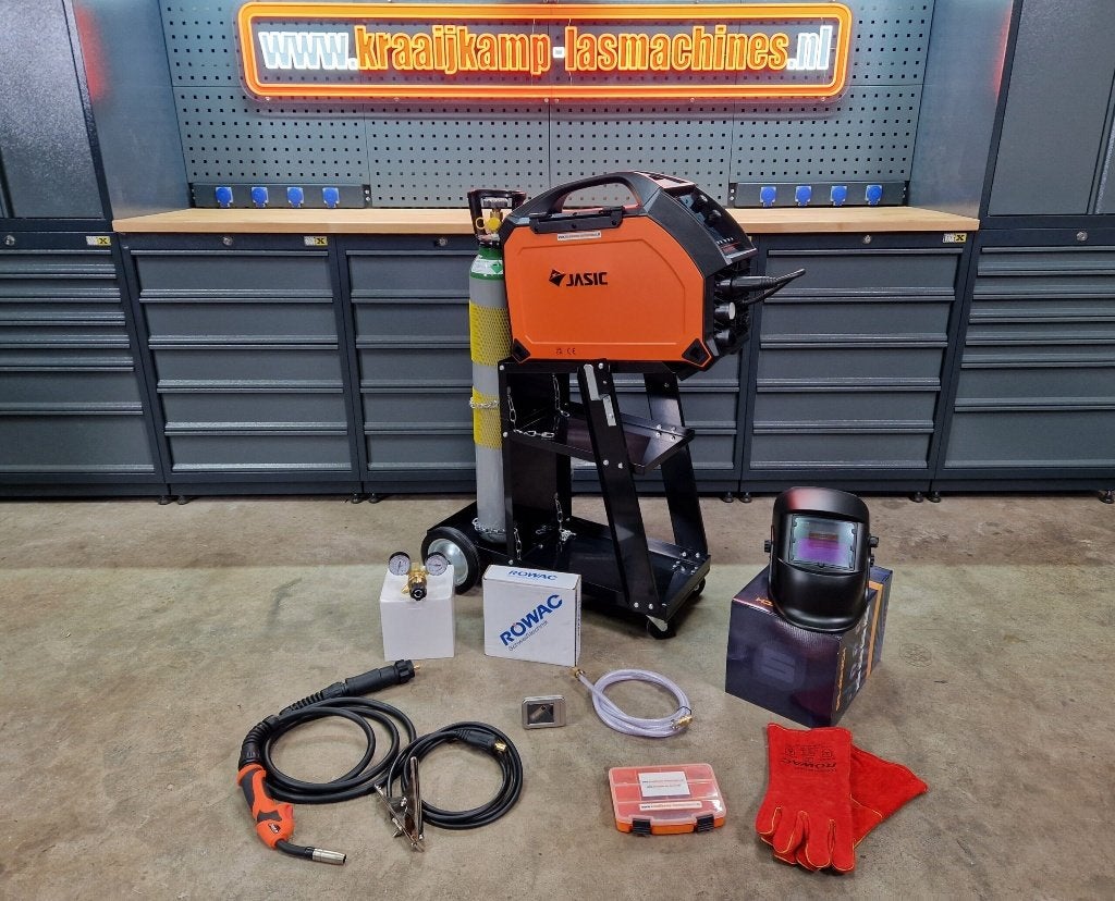 Compleet pakket! MIG Lasinverter Jasic Evo 230v Mig 160 PFC, Ophalen of Verzenden, Nieuw, 150 tot 250 ampère, Co2
