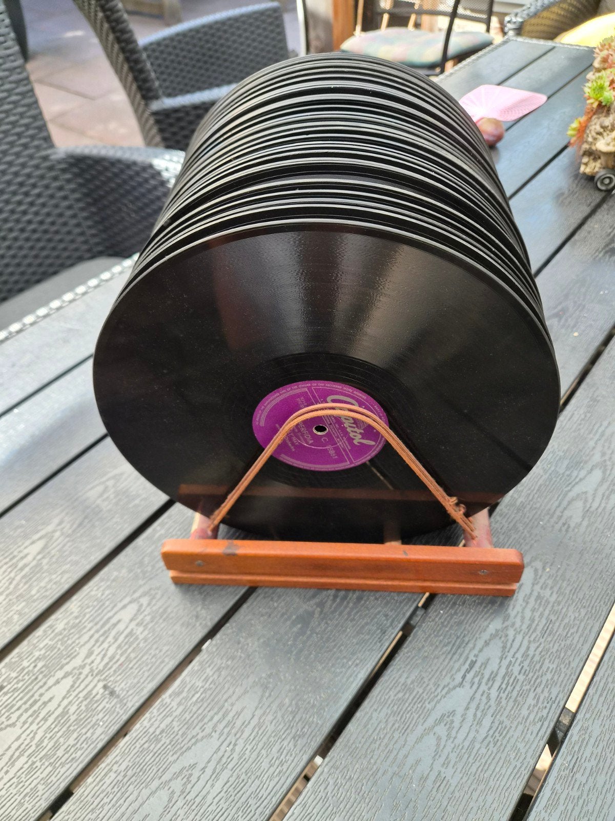 bakeliet platen, Ophalen