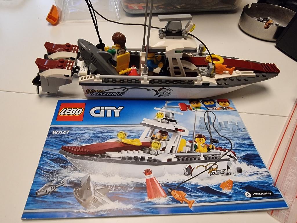 Lego 60147 Fishing boat, Ophalen of Verzenden, Zo goed als nieuw, Complete set, Lego