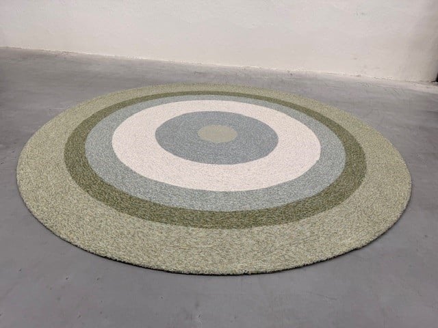 Nieuw Csrugs Circular Vloerkleed Wol Design Tapijt Rond D200, Csrugs, Blauw, 150 tot 200 cm, Rond