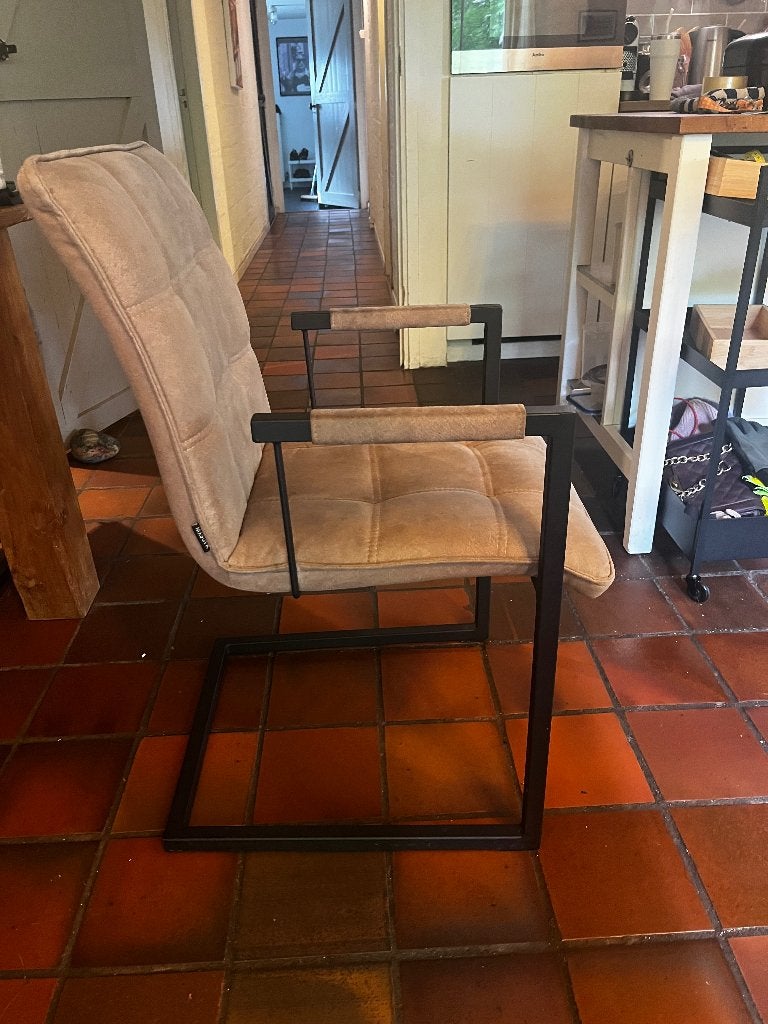 6 eettafelstoelen, Huis en Inrichting, Stoelen, Ophalen, Gebruikt, Overige kleuren, Stof