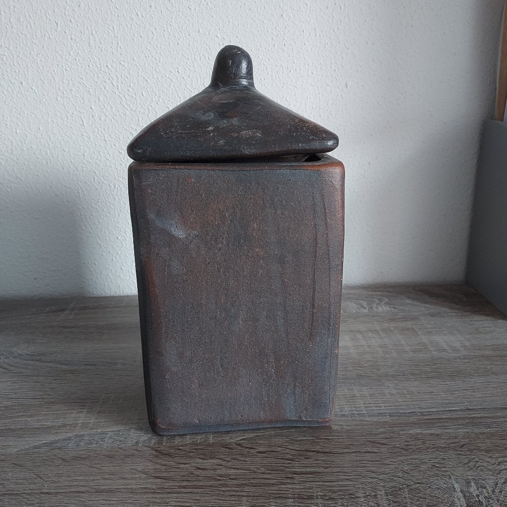 Terracotta pot, Tuin en Terras, Bloempotten, Gebruikt, Aardewerk, Minder dan 40 cm, Minder dan 25 cm, Vierkant, Ophalen of Verzenden