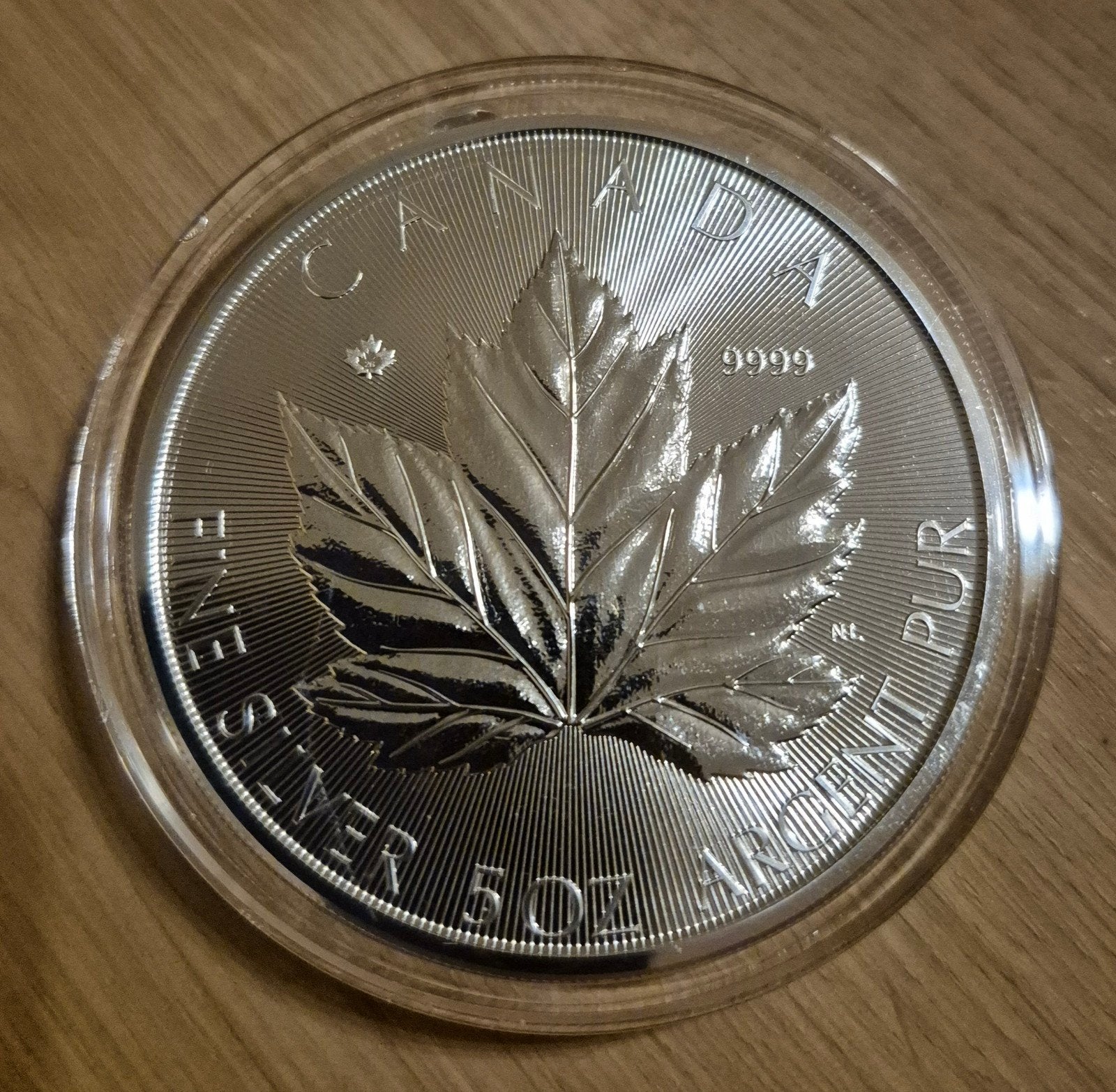 5 oz zilver munt Maple Leaf 2026, Ophalen of Verzenden, Zilver