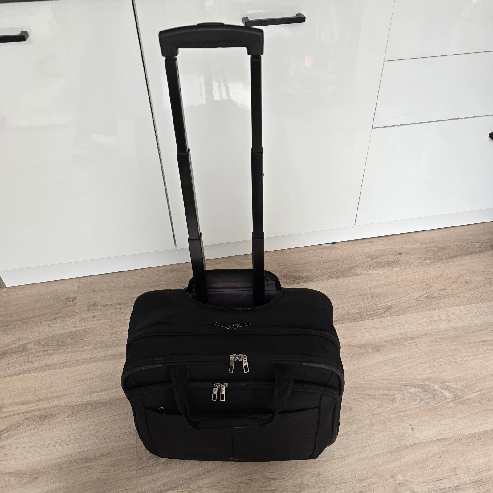 Samsonite zwarte laptop koffer., Ophalen of Verzenden, 17 inch of meer