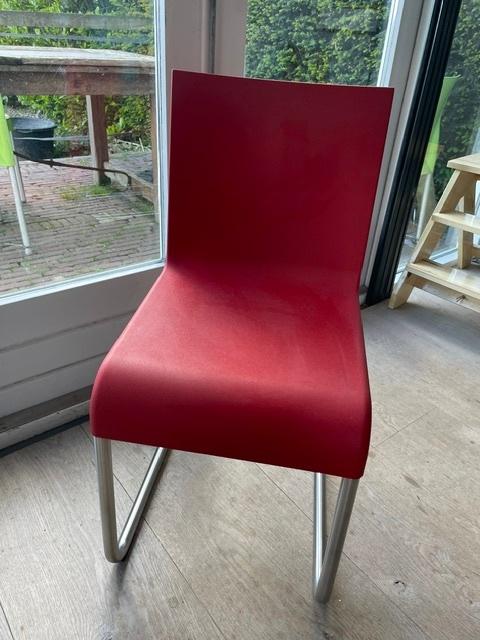 Vitra .05 stoelen, Ophalen, Zo goed als nieuw, Modern, Rood