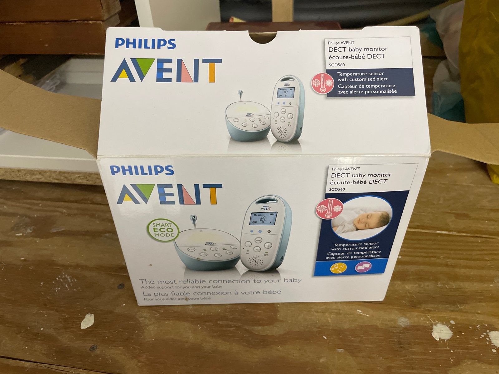 Philips AVENT DECT Babyfoon SCD560 met temperatuursensor, Ophalen, Zo goed als nieuw, 250 meter of meer, Digitaal