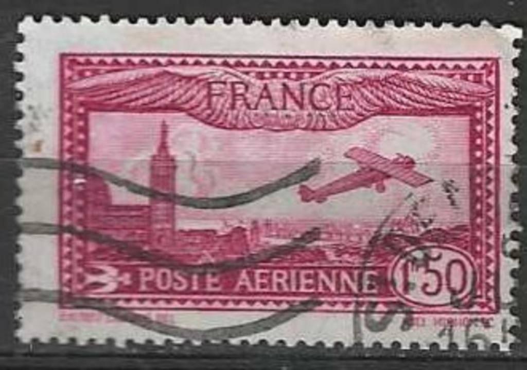 Frankrijk 1930 - Yvert 5PA - Vliegtuig boven Marseille(ST), Verzenden, Gestempeld