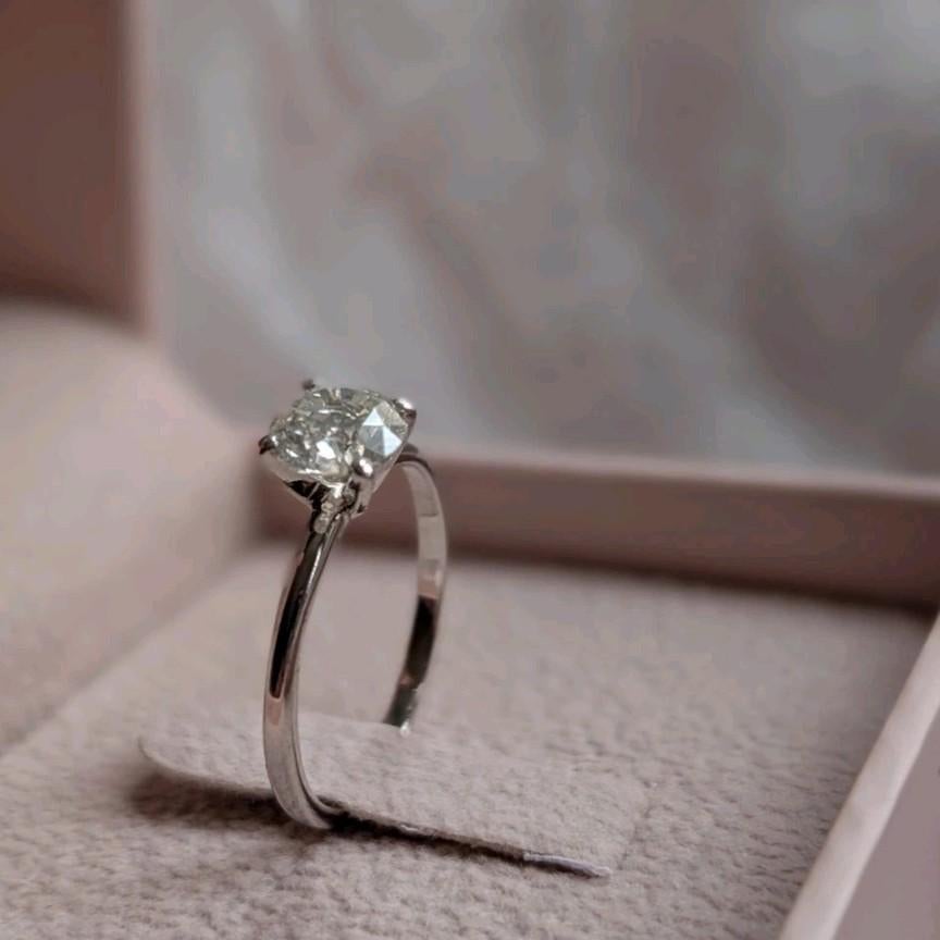 1.01 ct natuurlijke diamanten verlovingsring in 14k goud, Sieraden, Tassen en Uiterlijk, Bedels, Ophalen of Verzenden, Nieuw, Overige merken
