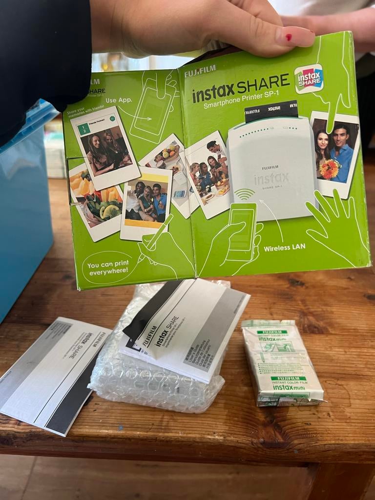 Fujifilm Instax Share SP-1 Smartphone Printer, Computers en Software, Printers, Zo goed als nieuw, Fotoprinter, Thermo-printer