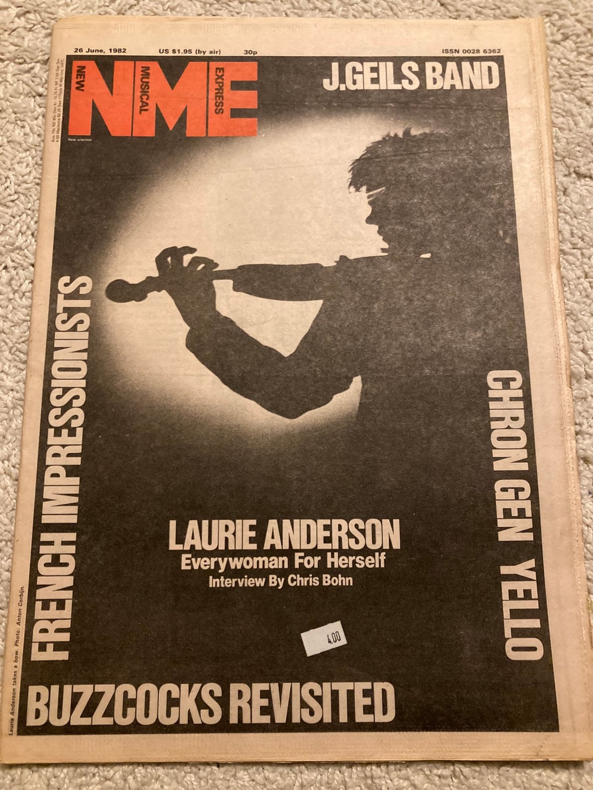 NME 1982 YELLO French Impressionists CHRON GEN Buzzcocks, Ophalen of Verzenden, Muziek, Film of Tv